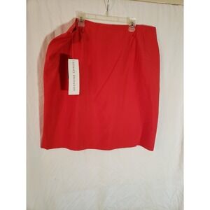 Women's Josephine Chaus Orange Knee Length Skirt Size 16